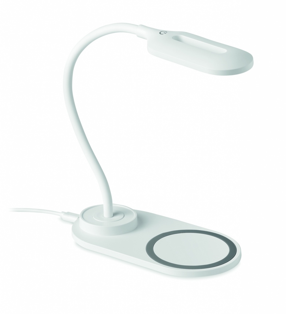 Logo trade promotional item photo of: Desktop light and charger 10W